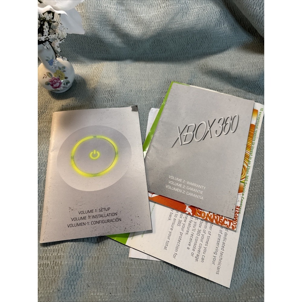 Xbox 360 Console OEM Original Replacement Instruction Manuals Setup Warranty